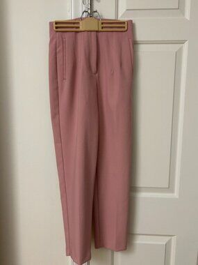 Zara Pink Trouser Pants - Size S